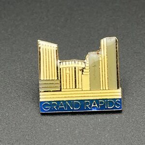Grand‎ Rapids Michigan Cityscape Skyline USA Lapel Hat Pin